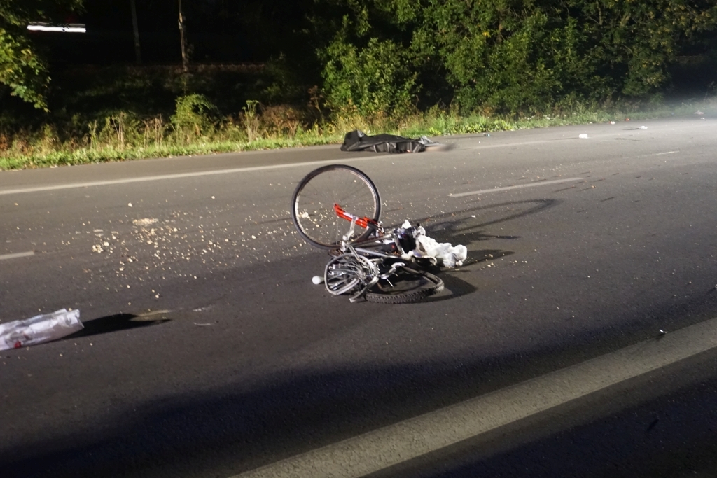 Śmierć rowerzysty (zdjęcia)
