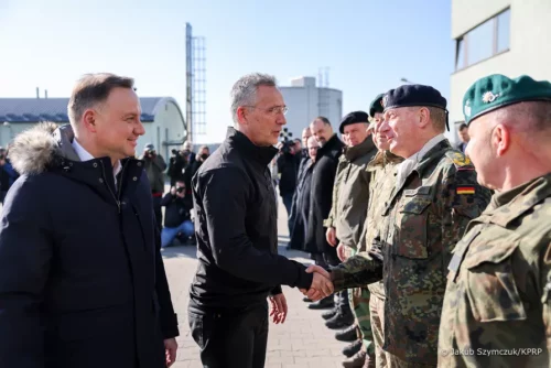 Prezydent RP i sekretarz generalny NATO w Łasku
