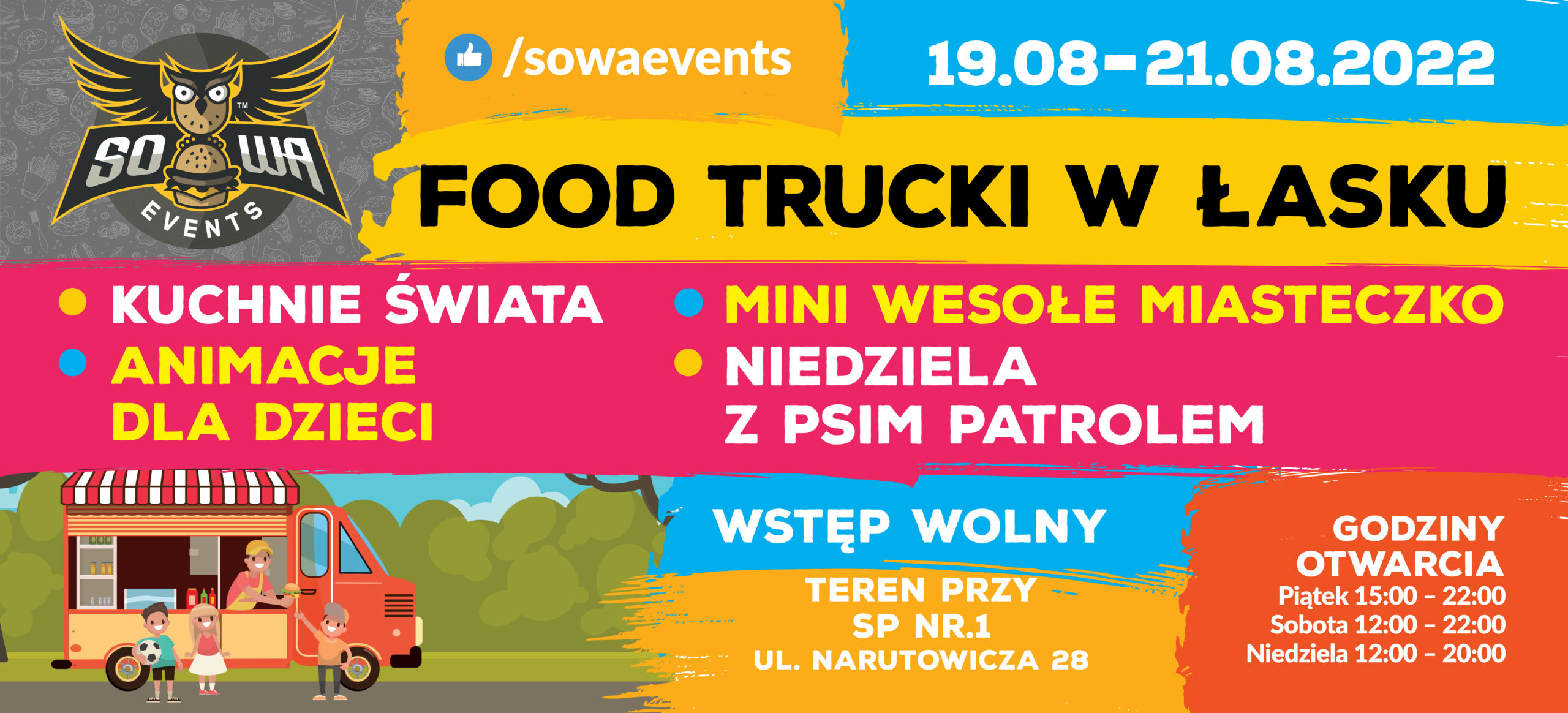 Foodtrucki w Łasku między 19 – 21 sierpnia!
