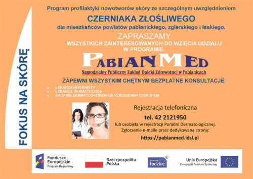 Program profilaktyki nowotworów skóry dla mieszkańców powiatu łaskiego